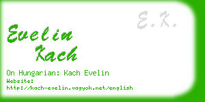 evelin kach business card